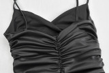 Women suspender v-neck sleeveless short sexy dress