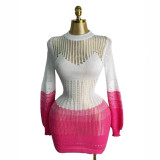 Women Autumn Hollow Knitting Style Beach Dress