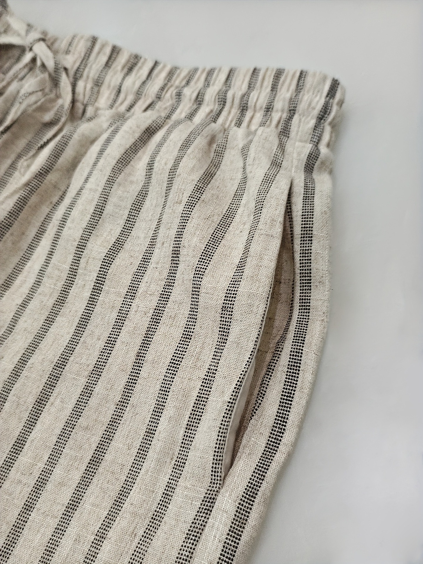 Women Sleeveless Vest Top Striped Wide Leg Pants Two-Piece Set