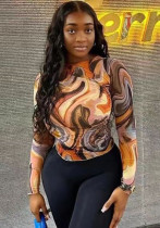 Spring Women’s Long Sleeve Print Blouse Spring Women’s Long Sleeve Print Blouse