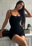 Spring/Summer Women’s Fashion Strap Low Back Bodycon Casual Jumpsuit