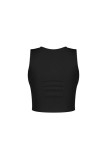 Women’s Sexy Ribbed Cutout Fitted Casual Sleeveless Top