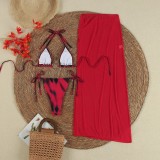 Women Gradient Printed Bikini Swimsuit Set
