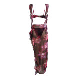 Women Printed Asymmetric Bikini Swimsuit Set