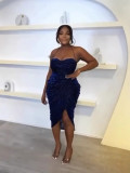 Women Halter Neck Sexy Backless Bodycon Sling Bodycon Dress