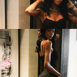 Women Sexy Lace Strapless Suspender Backless Mesh Jumpsuit