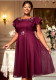 Plus Size Summer Puff Sleeves Ruffles Wedding Dress