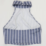 Women Sleeveless Turndown Collar Vest Top and Pencil Pants Two-Piece Set