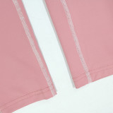 Women Casual Sports Long Sleeve Top and Pants Two-Piece Set