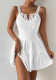 V-Neck Sleeveless Ruffle Hem Short Formal Cocktail Dress