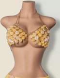 Women Beach Chest Chain Body Chain Sequin Diamond Chain Top