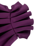 Women sexy Strapless ruffle Formal Party dresses