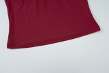 Summer Contrast Dot Halter Neck Backless Top
