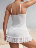 Sexy See Through Lace Strap Nightdress Lingerie