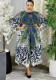 Plus Size Women pleated African elegant dress
