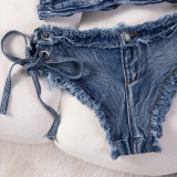 Women Denim Bikini Set
