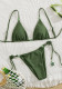 Solid Color Lace-Up Bikini Sexy Two-Piece Swimsuit