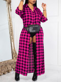 Women's Summer Fashion Casual Holidays Plaid Shirt