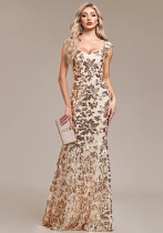 Fashion Sexy Sleeveless Low Back Party Gown Fashion Sexy Sleeveless Low Back Party Gown