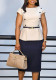 Women's Plus Size Fashion Chic Elegant Bodycon OL Print African Dress