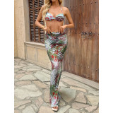 Women Sexy Lace-Up Bikini Swimwear Set