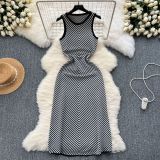 Women Colorblock Striped Summer Maxi Sleeveless Sundress