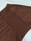 Women's Solid Color One-Shoulder Chic Casual Bow Jumpsuit