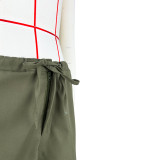 Women's Comfortable Loose Lace-Up Multi-Pocket Straight Cargo Casual Pants