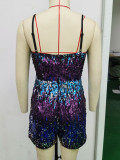 Women Sexy Backless Sequin Jumpsuit