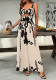 Women Ethnic Print Knot Casual Holidays Jumpsuit