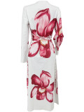 Autumn/Winter Loose Long Sleeve Printed Long Dress