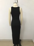 Women's U-Neck Halter Neck Tight Fitting Dress