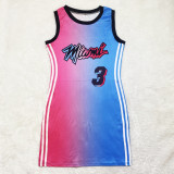 Women's Sexy Casual Double-Sided Print Strap Sleeveless Short Dress