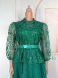 Plus Size Women's African Fashion Mesh Dress
