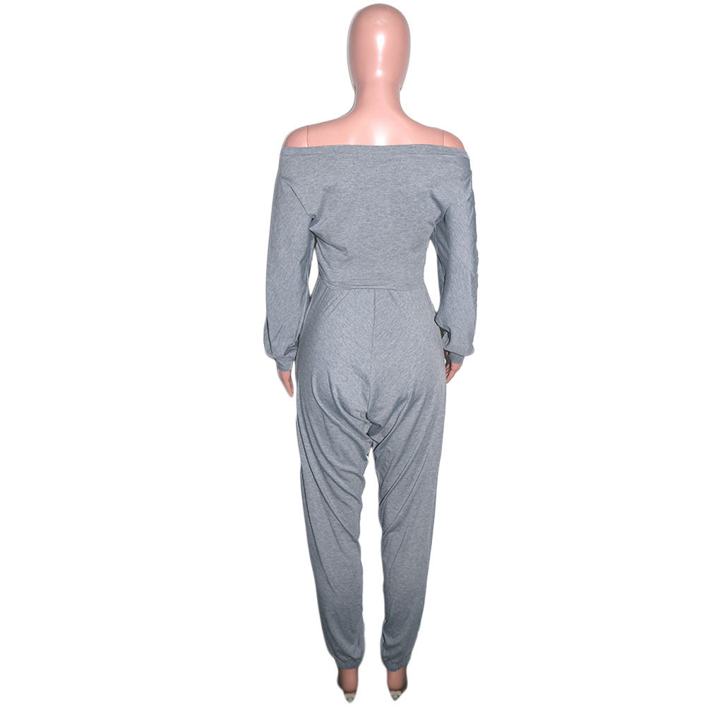 Women's Sexy Crop V-Neck Solid Color Cross Front Top Pants Two-Piece Set