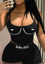 Summer Street Trendy Women's Crop Top Shorts Set