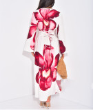 Autumn/Winter Loose Long Sleeve Printed Long Dress