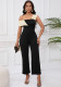 Women Summer Elegant Colorblock Strap Jumpsuit