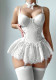 Women Body Shaping Bodysuit Lace Patchwork Sexy Lingerie