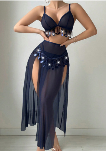 Women Tassel Sexy Lingerie Two-piece Set