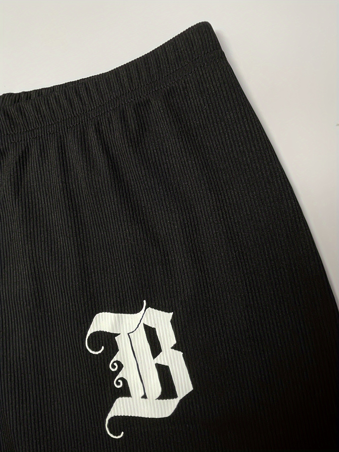 Women Letter Print Round Neck Long Sleeve Top and Long Pants Two-piece Set