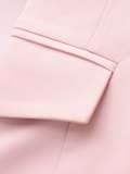 Women Solid Single-breasted Multi-button Turndown Collar Elegant Blazer