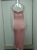 Spring Chic Slit Strap Sexy Midi Dress