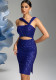 Asymmetric Strap Sequin Cutout Sexy Bodycon Party Gown Dress