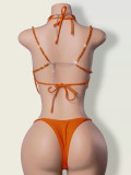 Beaded Body Chain Cover-Up Halter Neck Outer Top