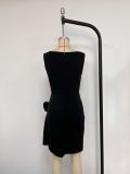 Spring Summer Fashion Sexy Sleeveless Low Back High Slit Dress