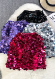 Women Summer Bodycon Sequined Skirt