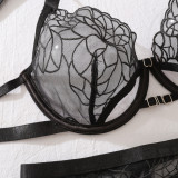 Women Sexy See-Through Lace Mesh Sexy Lingerie Set