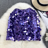 Women Summer Bodycon Sequined Skirt