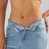 Women Summer Navel Chain Beach Butterfly Pendant Sexy Beach Double Belt Body Chain
